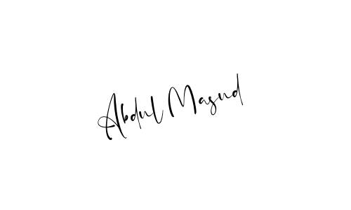 Abdul Masud name signature